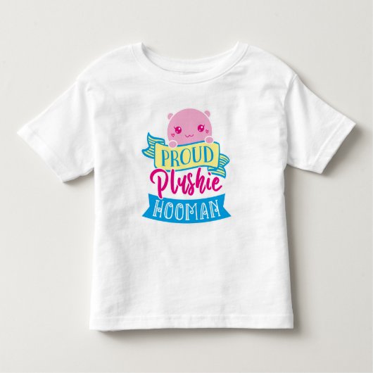 Cute Perzonalized Proud Plushie Hooman Kinder Shirts (Voorkant)