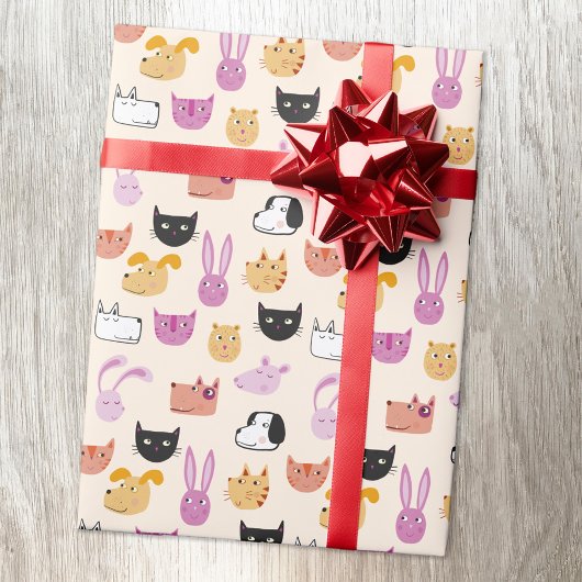 Cute Pet Animal Cadeaupapier