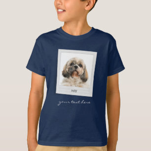Cute Pet Birthday Foto Lijst Persoonlijke zoon T-shirt