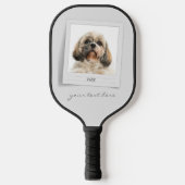 Cute Pet Birthday Photo Lijst Personalized Pickleball Paddle (Voorkant)