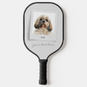Cute Pet Birthday Photo Lijst Personalized Pickleball Paddle (Achterkant)