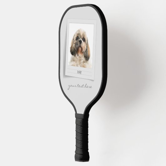 Cute Pet Birthday Photo Lijst Personalized Pickleball Paddle (Links)