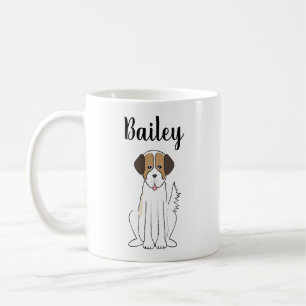 Cute Pet Brown Fluffy Dog Whimsical Custom Koffiemok