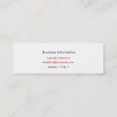 Cute Pet Chihuahua Waterverf Puppy Pug Mini Visitekaartje (Achterkant)