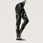 Cute Pet Dog Foot Prints Leggings (Rechts)
