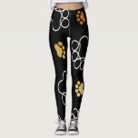Cute Pet Dog Foot Prints Leggings<br><div class="desc">Vertegenwoordig je coole vette vriend op deze prints leggings. Geweldige leggings voor "hondenlopen" of een werkbroek. Ideaal geschenk voor het hondenliefhebber.</div>