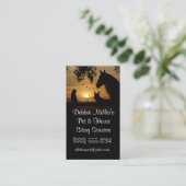 Cute Pet en Housesitting Dog Cat Horse Visitekaartje (Staand voorkant)