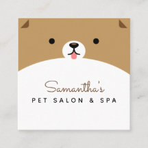 Cute Pet Face Dog Salon and Spa Funny Veterinarian