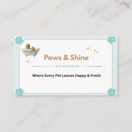Cute Pet Grooming Business Card – Customizable Dog Visitekaartje