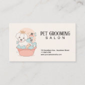 Cute Pet Grooming Salon Appointment Reminder Card Afsprakenkaartje (Voorkant)