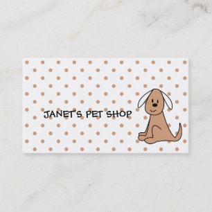 Cute Pet hoppuppy Dog Visitekaartjes