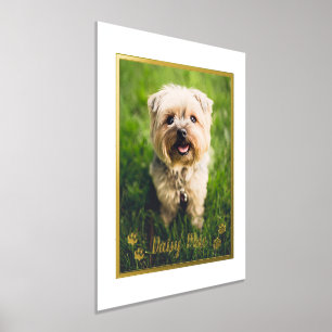 Cute Pet Lovers Persoonlijke Dog Foto Folie Afdrukken