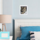Cute Pet Lovers Persoonlijke katfoto Folie Afdrukken (Insitu (Slaapkamer))