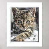 Cute Pet Lovers Persoonlijke katfoto Folie Afdrukken (Voorkant)