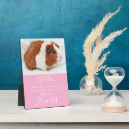 Cute Pet Memorial Fotoplaat