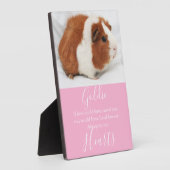 Cute Pet Memorial Fotoplaat (Zijkant)