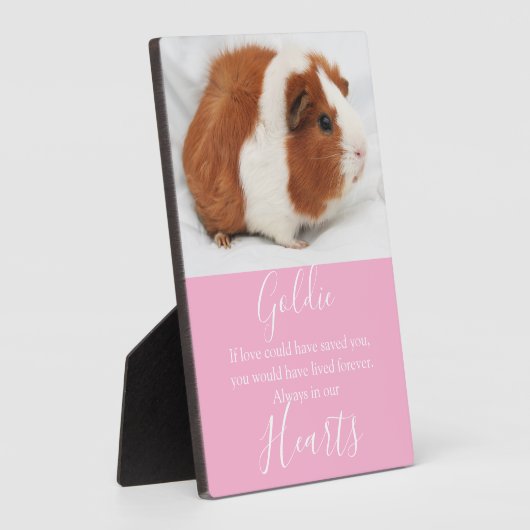 Cute Pet Memorial Fotoplaat (Zijkant)