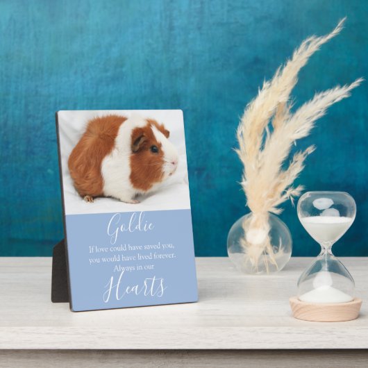 Cute Pet Memorial Fotoplaat (Zijkant)
