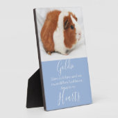 Cute Pet Memorial Fotoplaat (Zijkant)