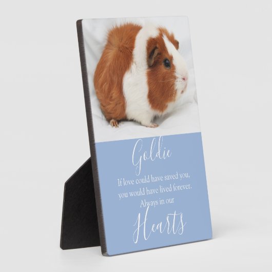 Cute Pet Memorial Fotoplaat (Zijkant)