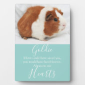 Cute Pet Memorial Fotoplaat (voorkant)