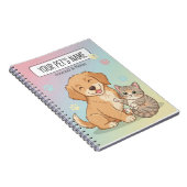 Cute Pet Notebook – Customizable Dog & Cat Journal Notitieboek (Rechterzijde)
