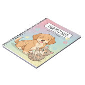 Cute Pet Notebook – Customizable Dog & Cat Journal Notitieboek (Linkerzijde)