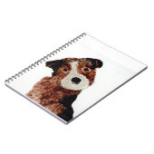 Cute Pet Painting Terrier Dog Notitieboek (Linkerzijde)