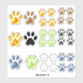 Cute Pet Paw Collectie Sticker (Vel)