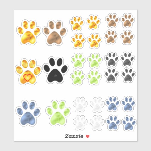 Cute Pet Paw Collectie Sticker (Vel)
