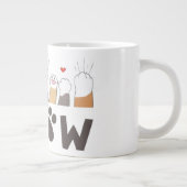 Cute Pet Paw Love Mug Grote Koffiekop (Rechts)