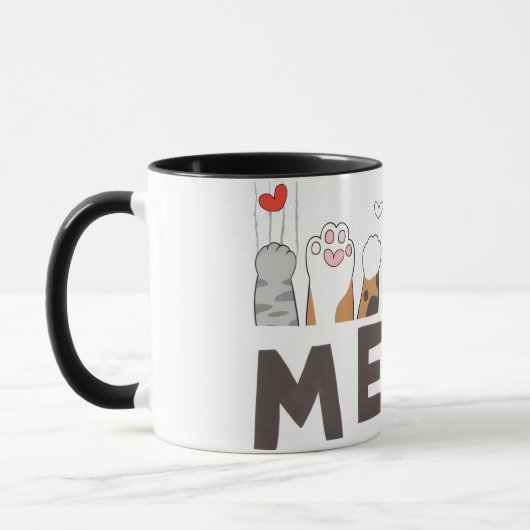 Cute Pet Paw Love Mug Mok (Links)