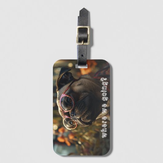 Cute Pet Photo  Bagagelabel (Voorkant (verticaal))