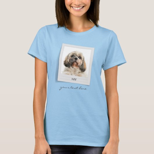 Cute Pet Photo Birthday Dog Mama T-shirt (Voorkant)