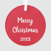 Cute Pet Photo Cat Berry Wreater Kerstmis Ornament (achterkant)