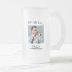 Cute Pet Photo Dog Dad Fathers Day Matglas Bierpul