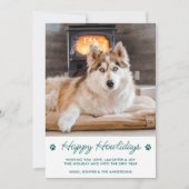 Cute Pet Photo Happy Howlidays Hondenliefhebber Ke Feestdagenkaart (Voorkant)