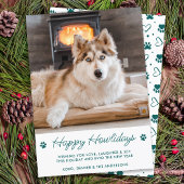 Cute Pet Photo Happy Howlidays Hondenliefhebber Ke Feestdagenkaart