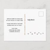 Cute Pet Photo Personalized Moving Aankondigingskaart (Achterkant)