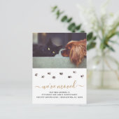 Cute Pet Photo Personalized Moving Aankondigingskaart (Staand voorkant)