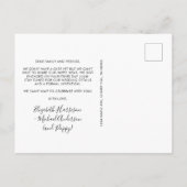 Cute Pet Photo Verloving Aankondigingskaart (Achterkant)