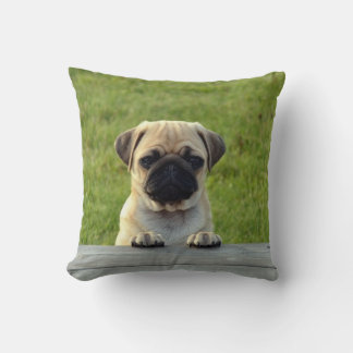 Cute Pet PUG Puppy - personaliseer het Kussen
