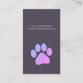 Cute Pet Sitter/House Sitter Visitekaartje (Achterkant)