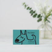 Cute Pet Sitter Visitekaartjes (Staand voorkant)