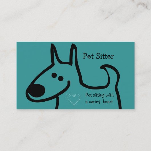 Cute Pet Sitter Visitekaartjes (Voorkant)