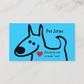 Cute Pet Sitter Visitekaartjes (Voorkant)