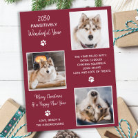 Cute Pet Year in Review Custom Dog Photo Collage H