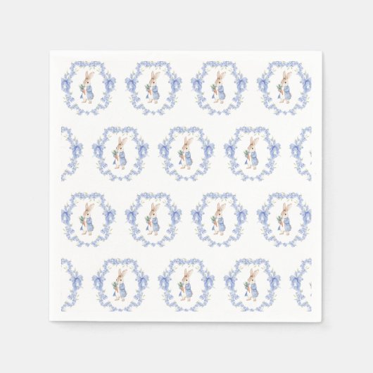 Cute Peter Rabbit Baby shower Servet (Voorkant)