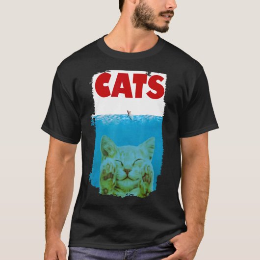 Cute Pets Cat Parody Kat and Mouse T-shirt (Voorkant)