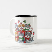 Cute Pets Collection – Stylish Minimal Mug Tweekleurige Koffiemok (Voorkant links)